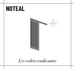 Profilé noteal volets coulissants