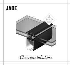 Profilé jade chevrons tubulaire