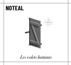 Profile noteal volet battant