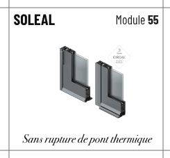 Profilé titane à rupture de pont thermique