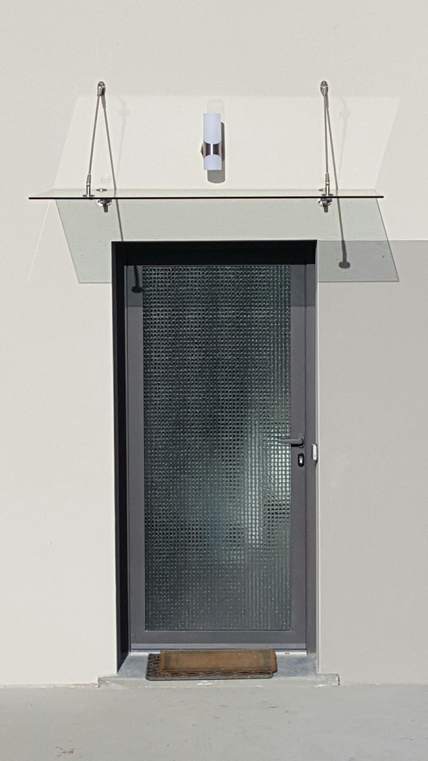 porte d'entrée aluminium vitrée